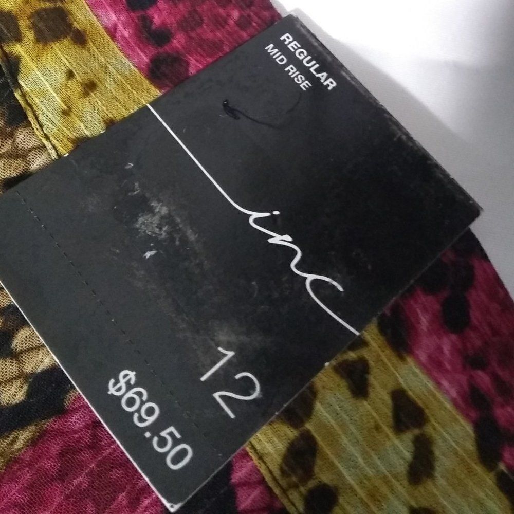 INC Rainbow Python Snake Print Multi Color Size12 - image 4